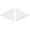 Ekena Millwork Diamond Architectural Grade PVC Ceiling Medallion, 36"W x 24"H x 3"ID x 12 3/4"C x 1"P, Two-Piece CMP36X24DD2-03000 - alternate 3